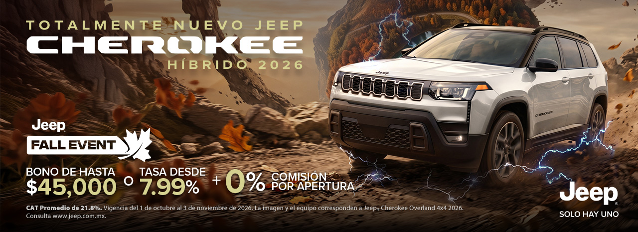 Totalmente Nuevo Jeep Cherokee híbrido 2026