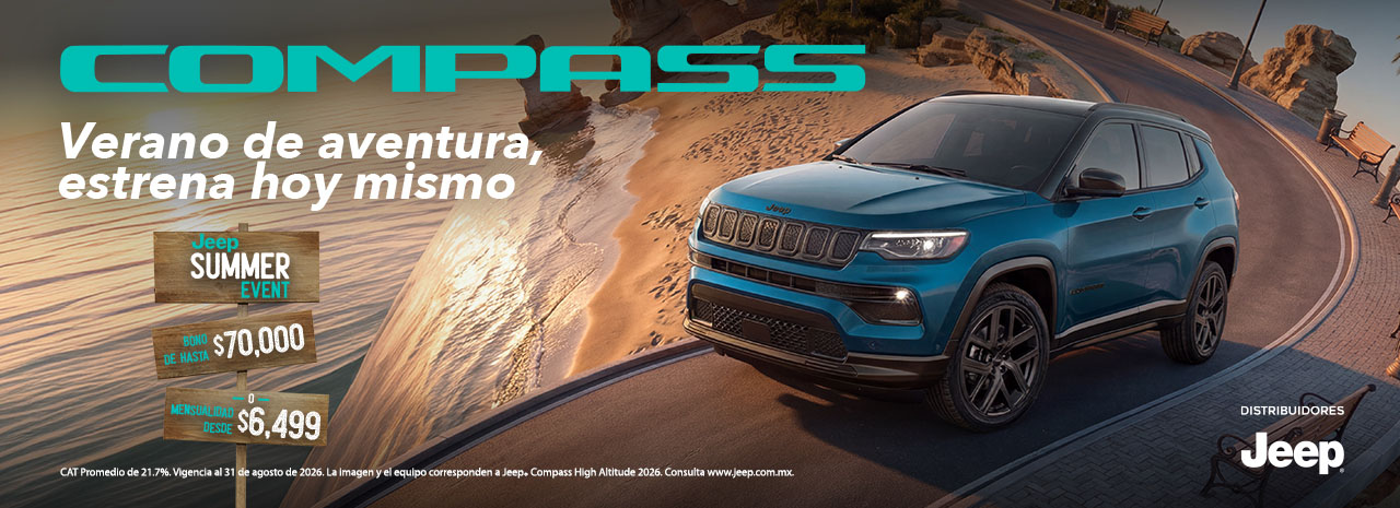 Jeep Compass, verano de aventura, estrena hoy mismo