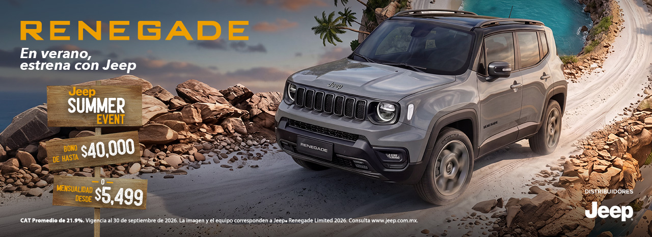 Jeep Renegade, en verano estrena con Jeep