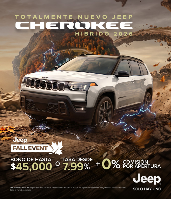 Totalmente Nuevo Jeep Cherokee híbrido 2026