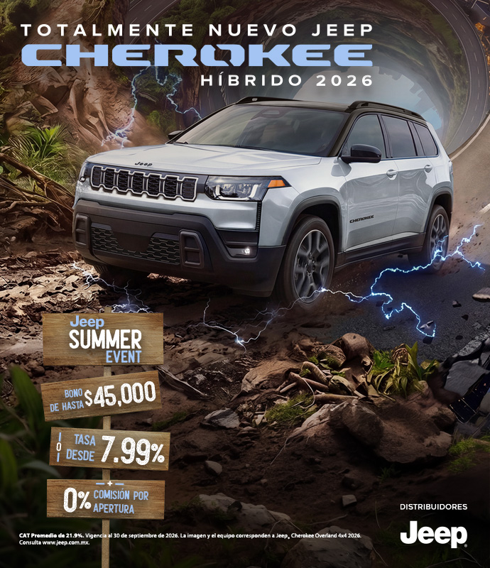 Totalmente Nuevo Jeep Cherokee híbrido 2026
