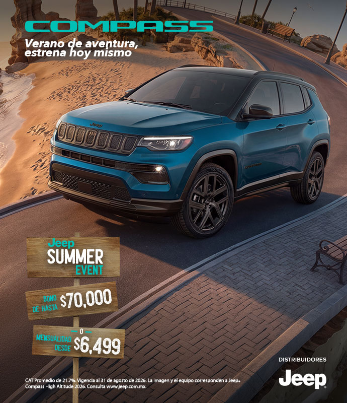 Jeep Compass, verano de aventura, estrena hoy mismo