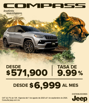Jeep Compass instinto aventurero