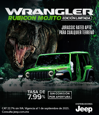 Jeep Wrangler Rubicon Mojito, Jurassic Rated apto para cualquier terreno