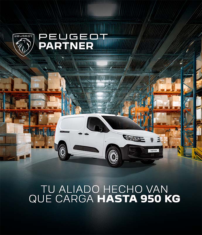 Peugeot Partner tu aliado hecho Van que carga 950 Kg
