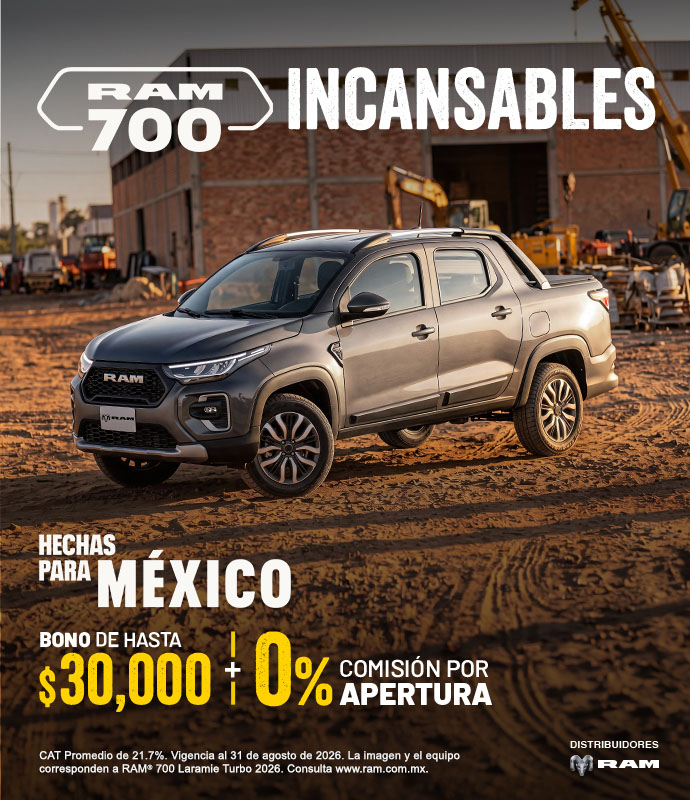 RAM 700 incansables, hechas para México
