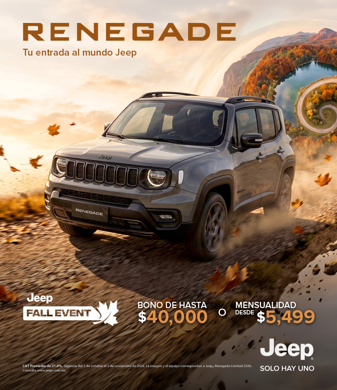 Renegade, tu entrada al mundo Jeep
