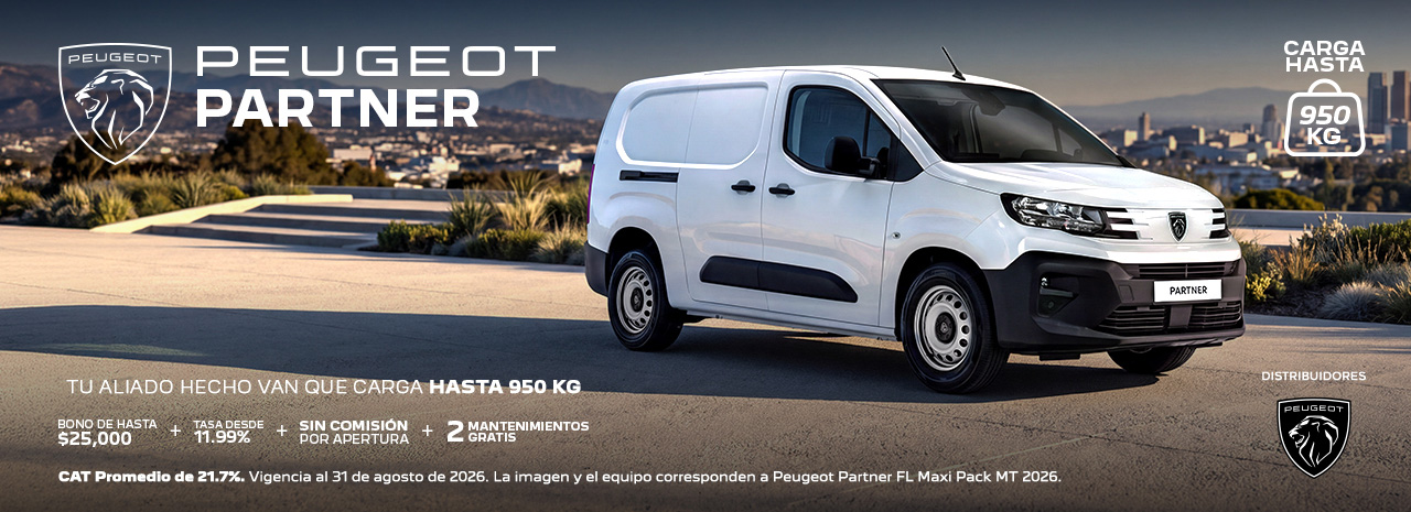 Peugeot Partner tu aliado hecho Van que carga 950 kg