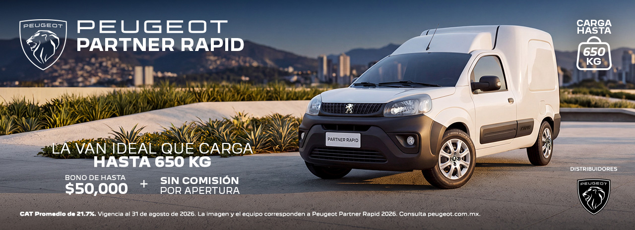Peugeot Partner Rapid la van ideal que carga hasta 650 kg