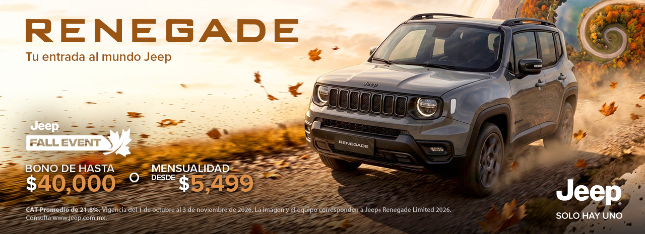 Renegade, tu entrada al mundo Jeep
